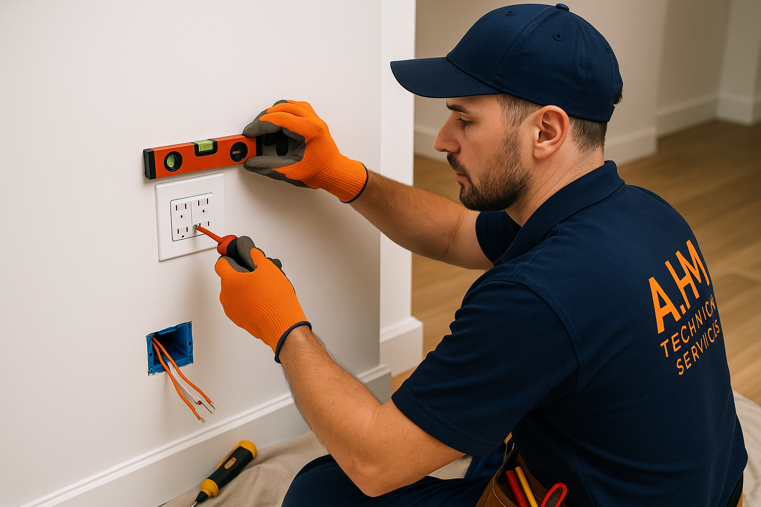 Power outlet installation plan