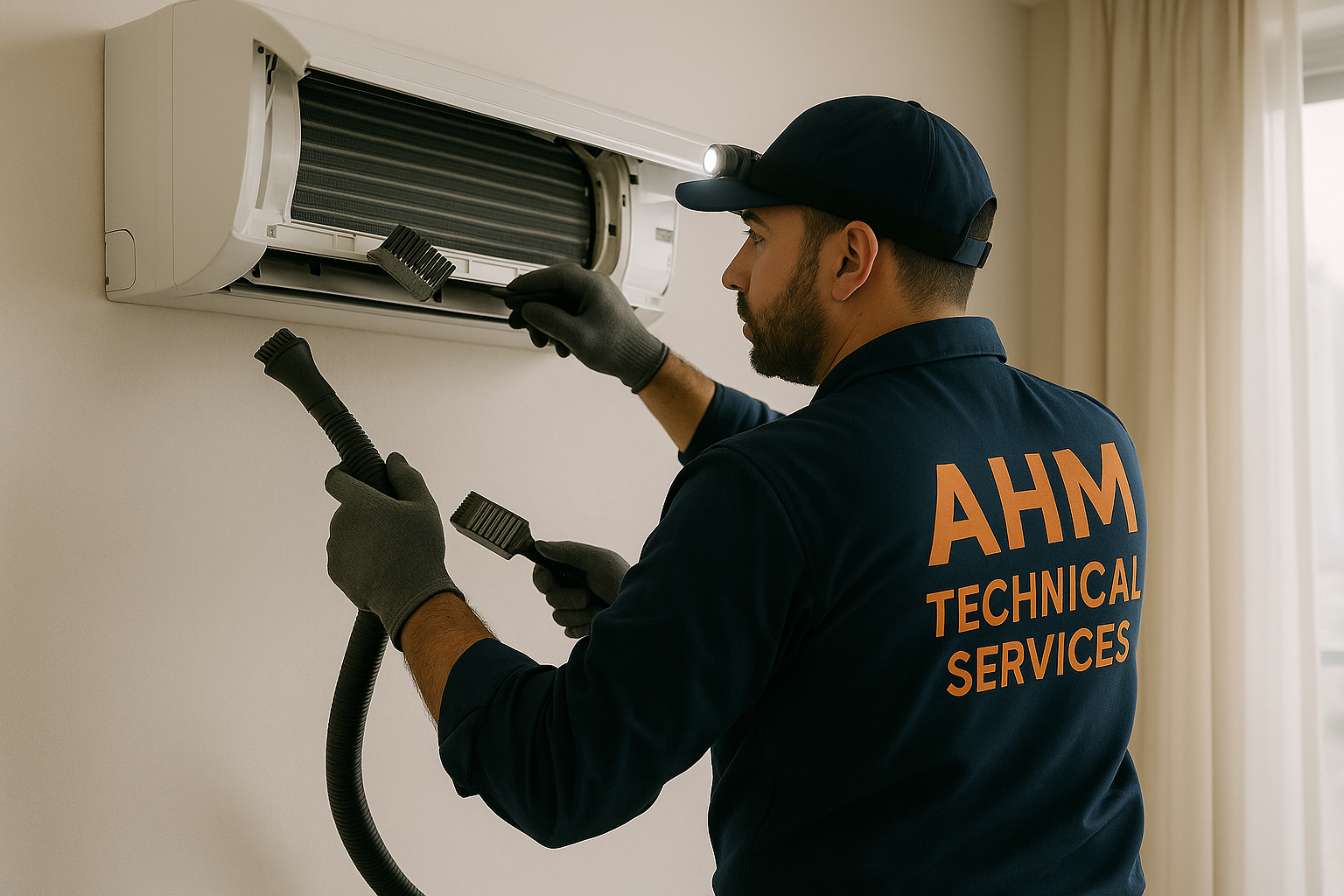 AH Technical Services staff performing maintenance