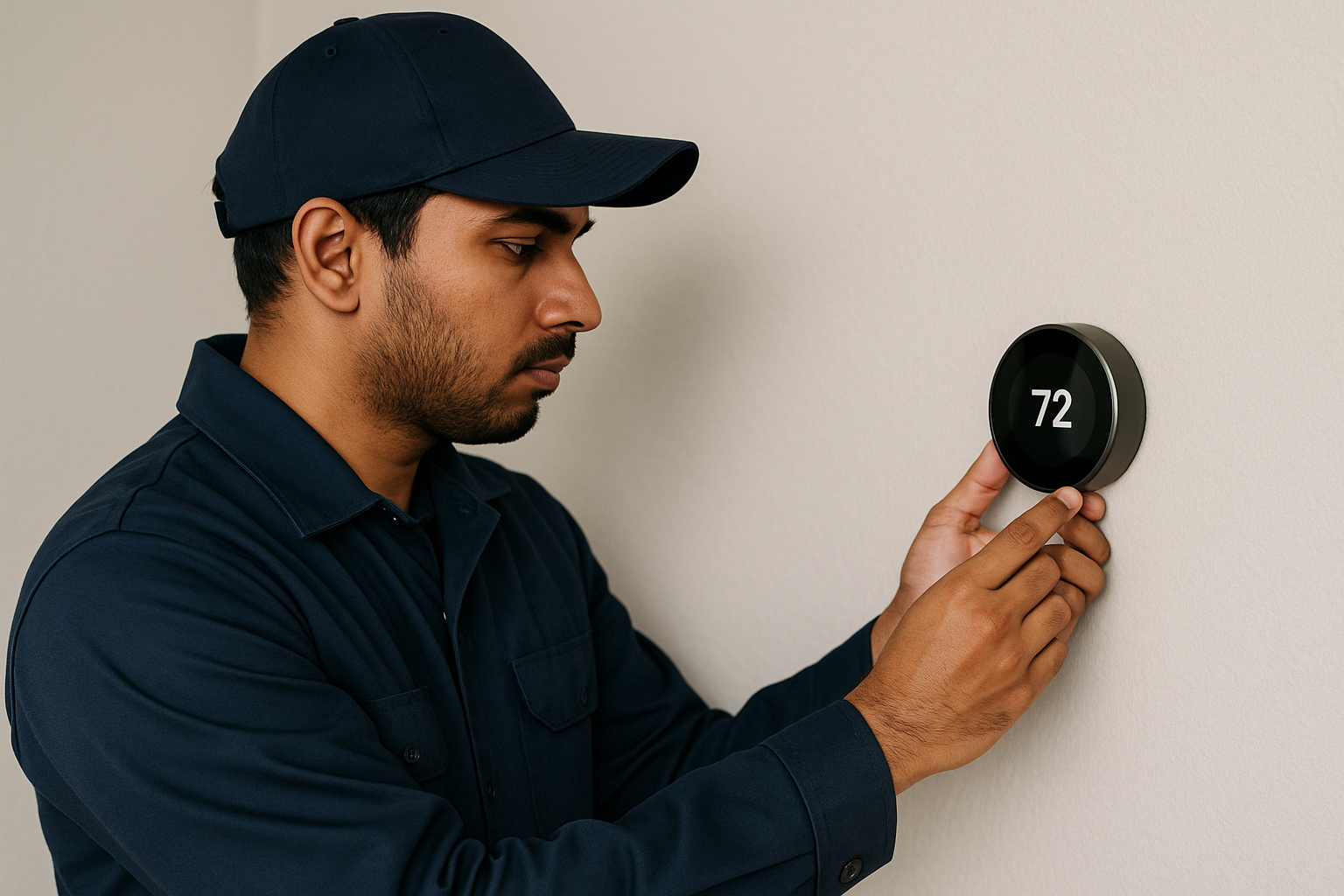 Smart thermostat installation and setup