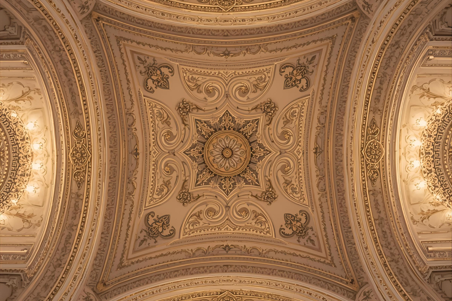 Acoustic ceiling tiles with warm lighting for noise control